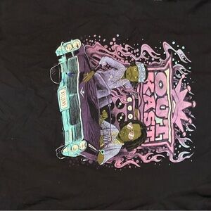 OutKast Graphic Tee in Black and Pink